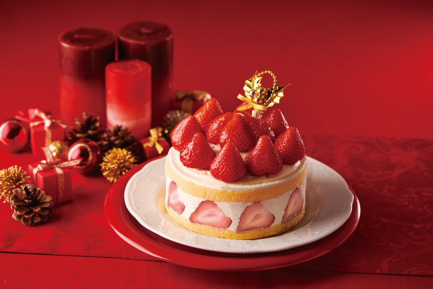 「あまおう苺たっぷりの贅沢クリスマスショートケーキ」