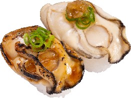 瀬戸内海産 蒸し牡蠣の食べ比べ（焦がし醤油炙り・玉ねぎポン酢）